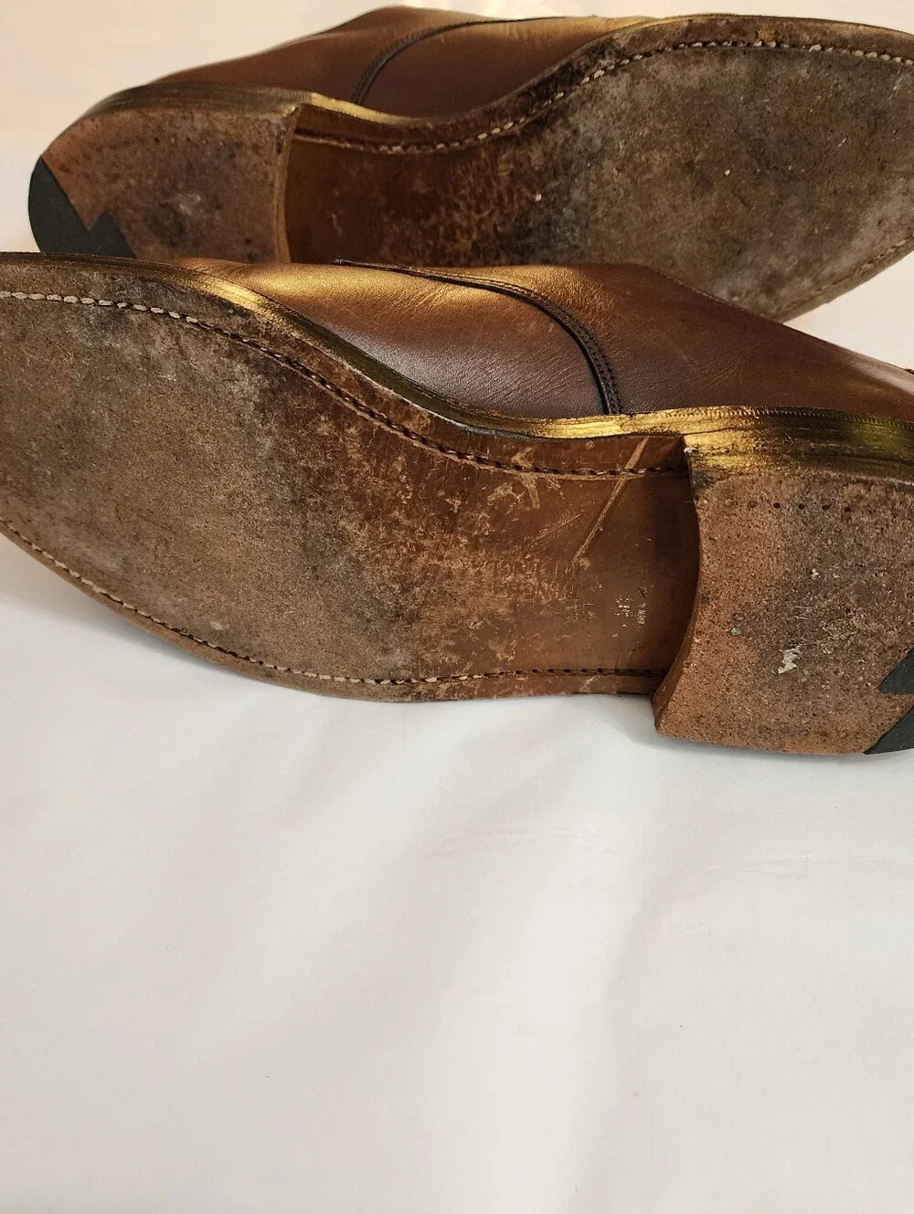 Grenson Splittoe Handcrafted Leather Dress Barney's New York 9D Brown England